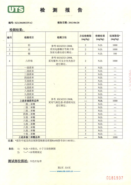 打包帶檢測報告 打包帶檢測報告